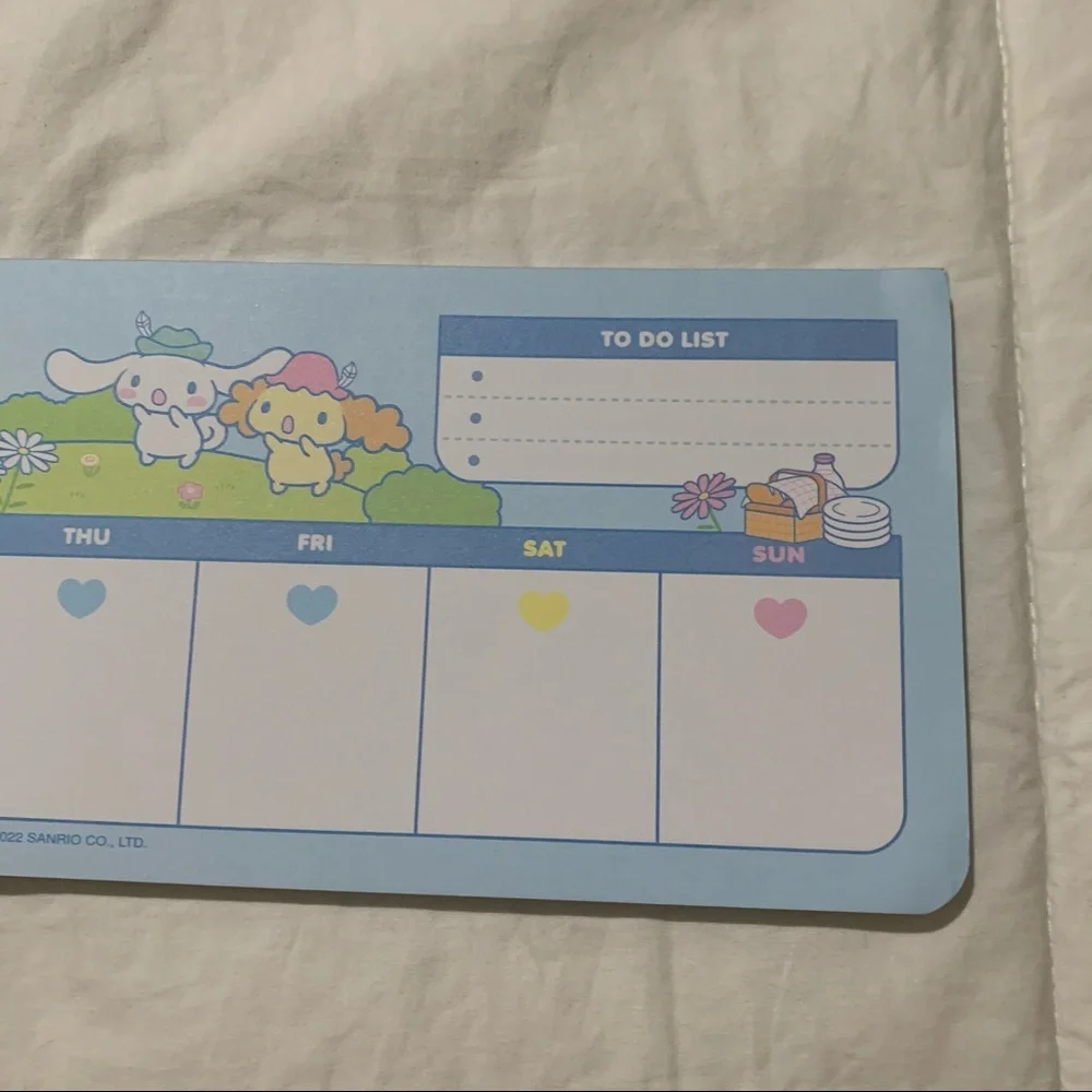 Blue Cinnamoroll Sanrio Weekly Planner Pad